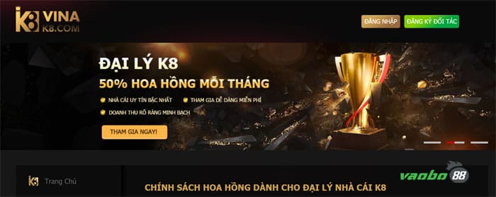 chính sách đại lý nhà cái k8