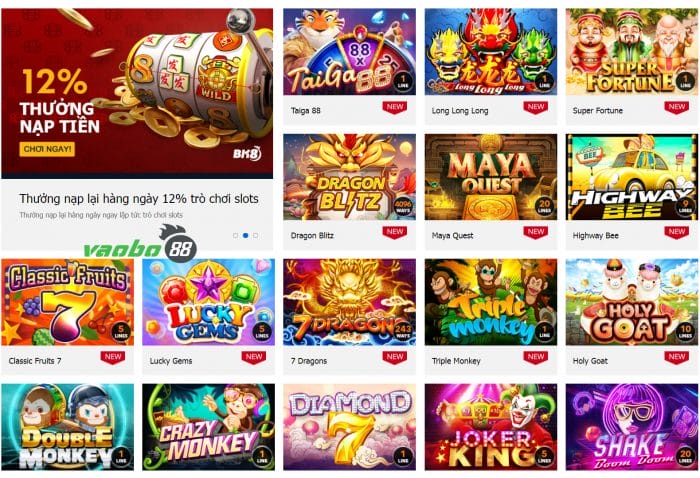 chơi game slot tại bk8