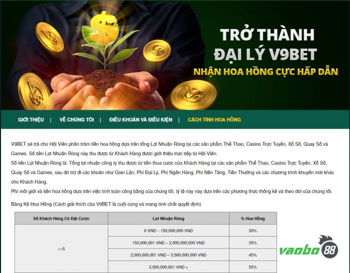 chương trình đại lý v9bet