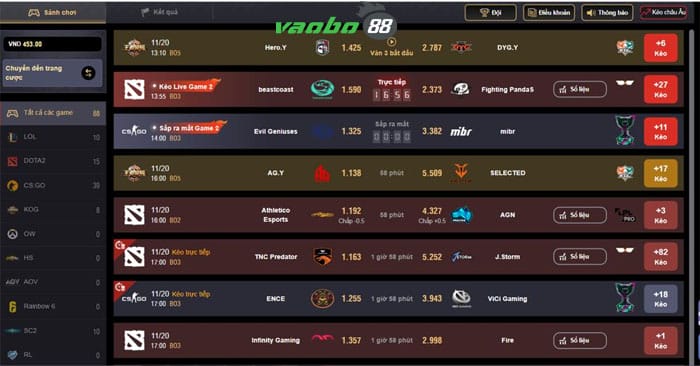 cược esport tại nhà cái k8 thế nào