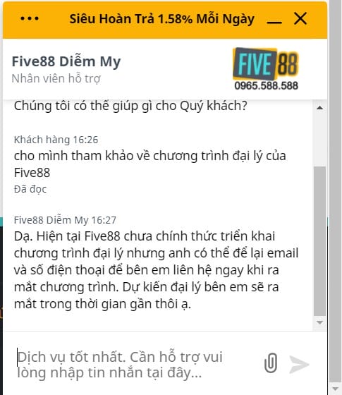 đại lý five88