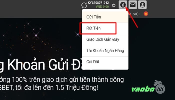 Rút tiền 188bet