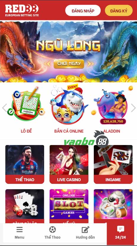 trải nghiệm cược tại red88