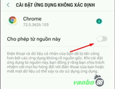 Cách cài app vn88 android