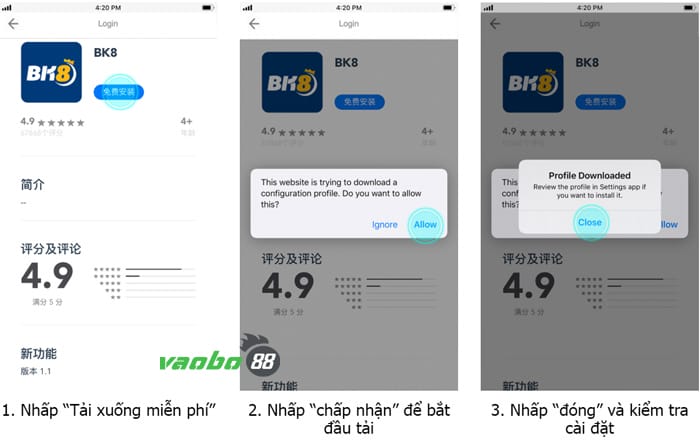 cách tải bk8 về iphone cược online