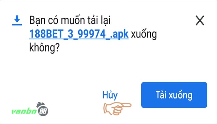 Cài đặt ứng dụng 188bet android