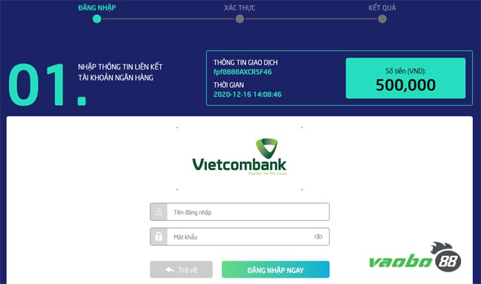 hướng dẫn gửi tiền tài khoản five88