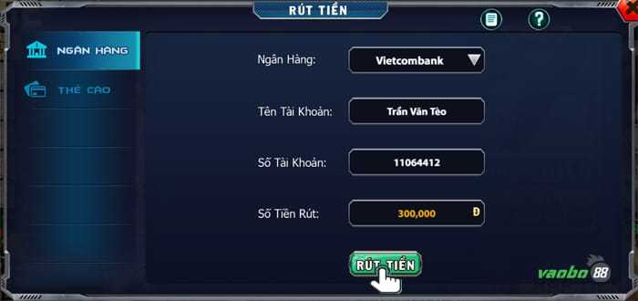 rút tiền b52 thế nào