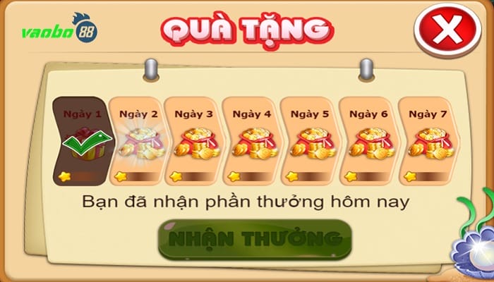 Nhận thưởng trùm cá vàng