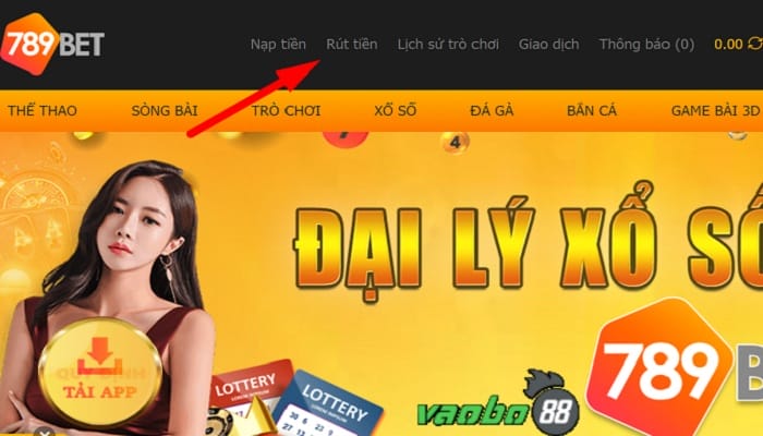 Hướng dẫn rút tiền 789Bet