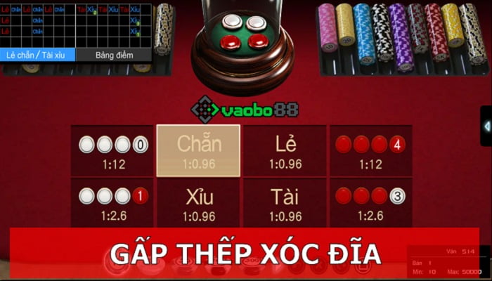 cách đánh gấp thếp xóc đĩa