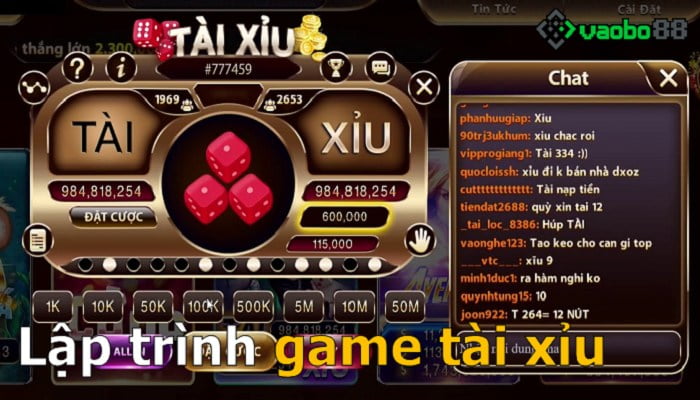 cách lập trình game tài xỉu