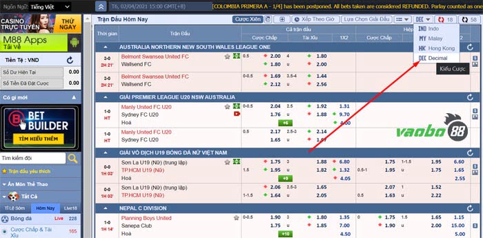 cách soi odds châu âu