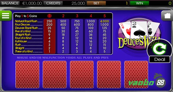 chơi video poker