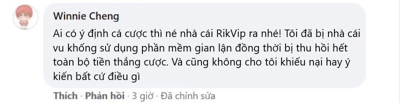 rikvip lừa đảo