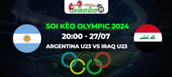 Soi kèo Olympic Argentina vs Iraq tối ngày 27/07: Cạm bẫy chờ Argentina