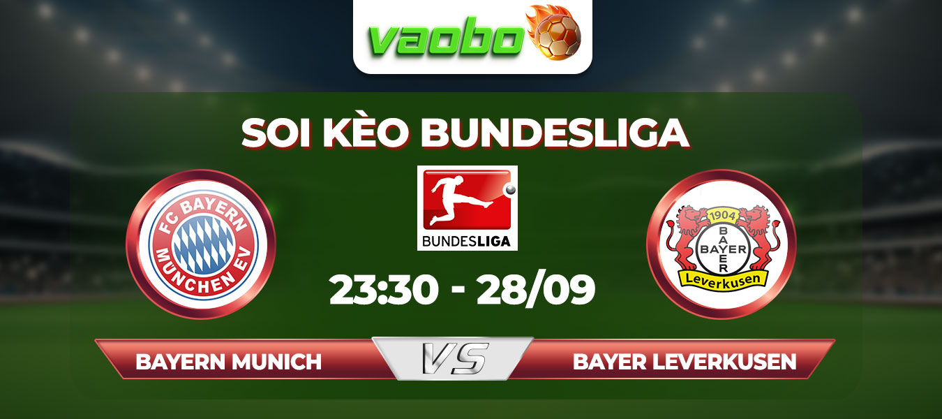 Soi kèo Bayern Munich đấu với Bayer Leverkusen 23h30 ngày 28/09: Lập lại trật tự