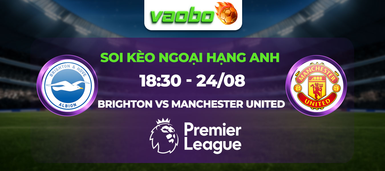 Soi kèo Brighton đấu với Manchester United lúc 18h30 ngày 24/08: Quỷ Đỏ tiếp đà chiến thắng