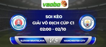 Soi kèo Slovan Bratislava đấu với Manchester City 02h00 ngày 02/10: Để hòa đầy cay đắng trước câu lạc bộ Newcastle tại giải đấu ngoại hạng Anh, Man City tìm kiếm chiến thắng ở đấu trường Champions League.