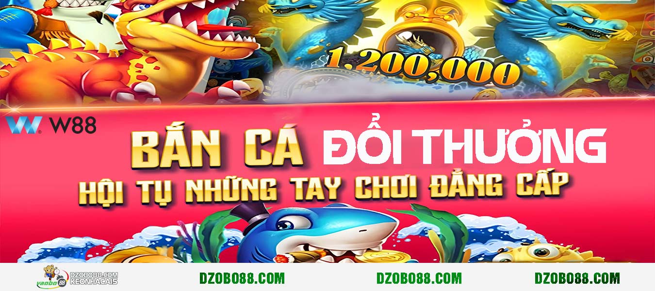 Hình ảnh Chơi game bắn cá đổi thưởng phê tới bến W88